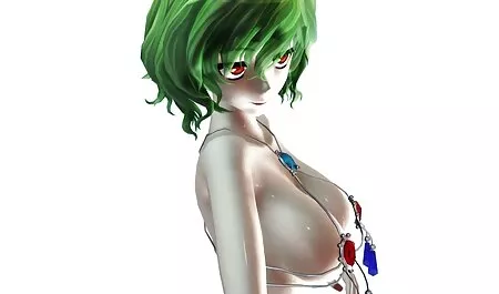 Sexy dáng đẹp, với một chiếc áo khoác và fim sec nhat thổi kèn